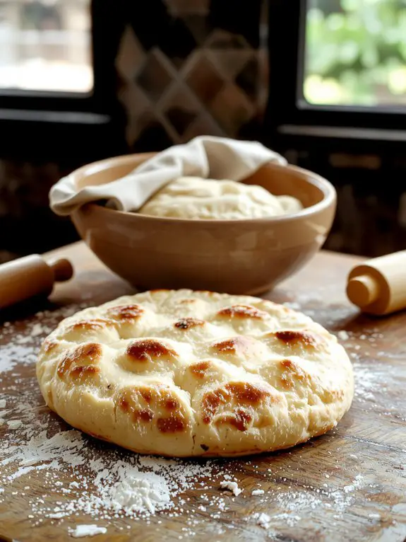 The Best Homemade Pita Bread Recipe 3 knead rise roll bake