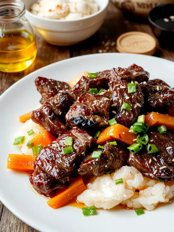 korean style beef dish