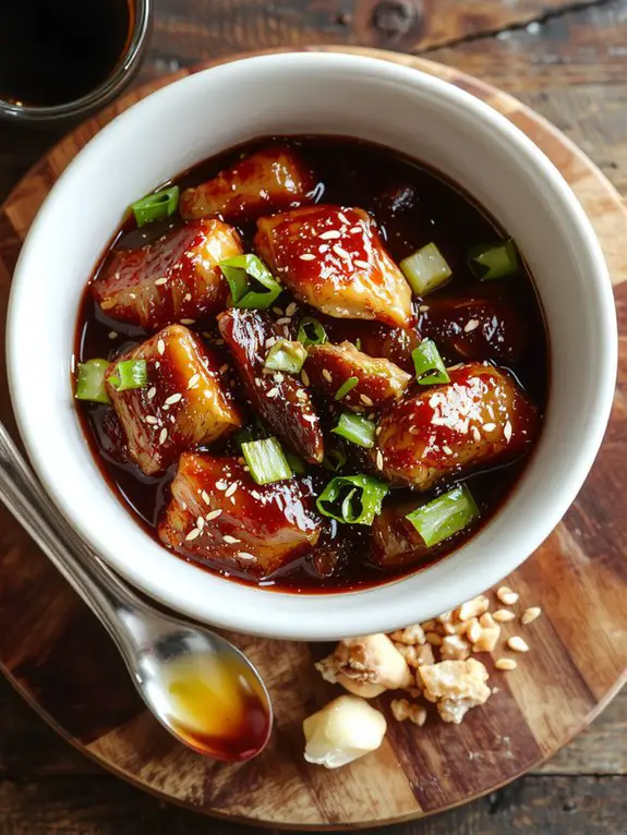 The Best Homemade Bourbon Chicken Recipe 3 marinate brown bake serve