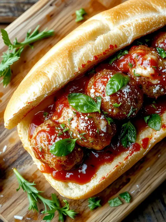 The Best Homemade Meatball Sub Recipe 3 meatball sub baking steps