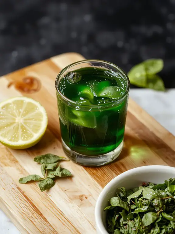The Best Homemade Green Tea Shot Recipe 3 mix shake strain serve