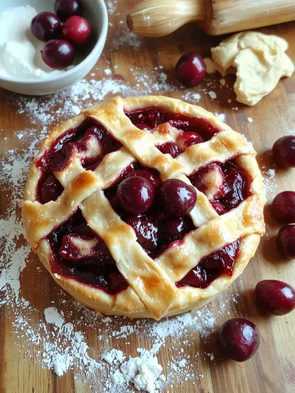 perfect ripe cherry dessert