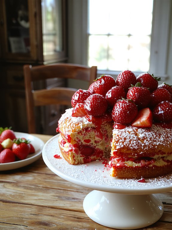 The Best Homemade Strawberry Cake Recipe 3 prepare bake frost enjoy