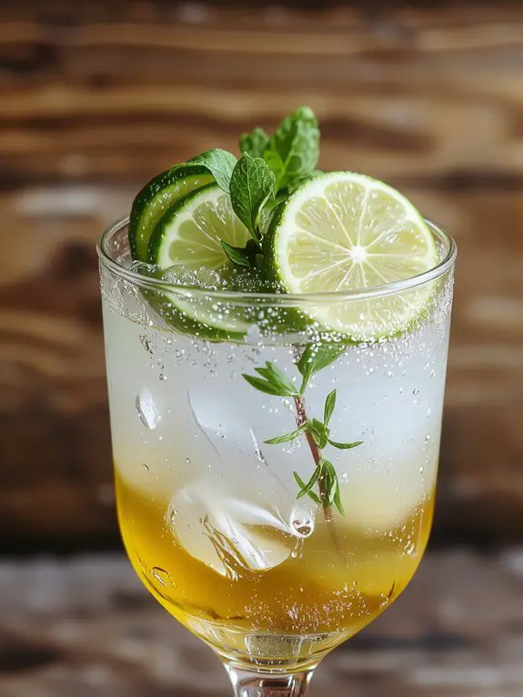 refreshing citrus cocktail creation