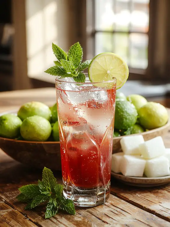 refreshing citrus cocktail creation