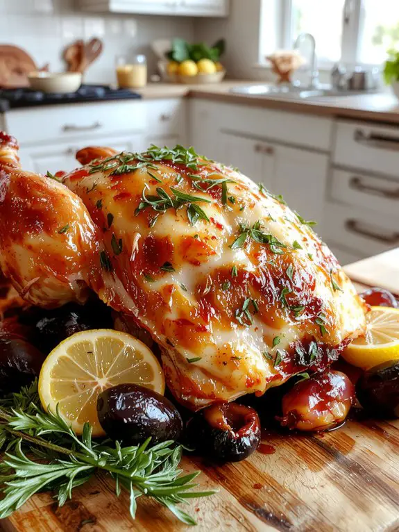 The Best Homemade Greek Chicken Recipe 3 rest before garnishing