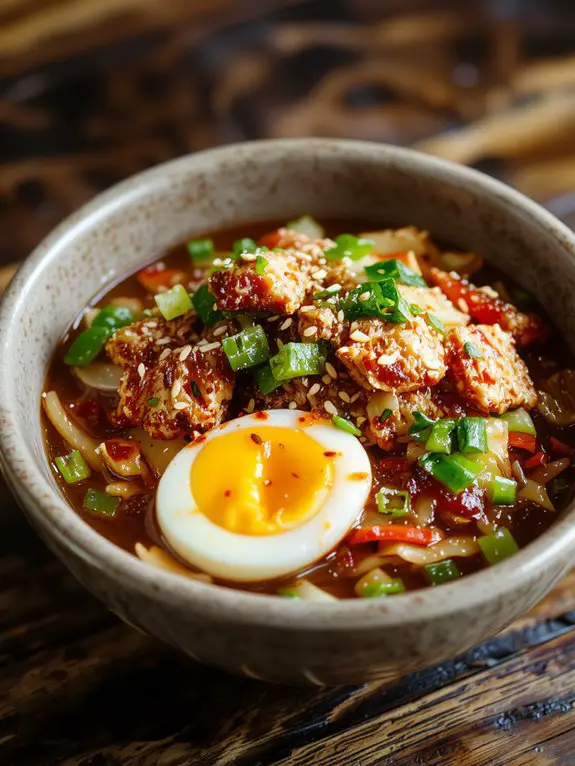savory eggroll inspired dish