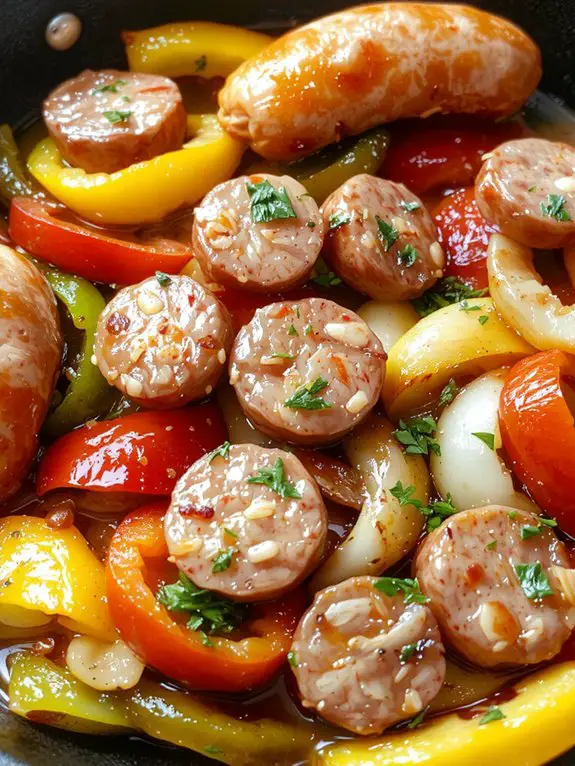 savory sausage bell peppers