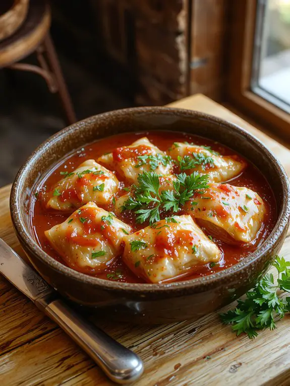 savory stuffed cabbage rolls
