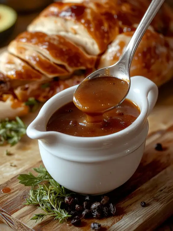 savory turkey drippings gravy