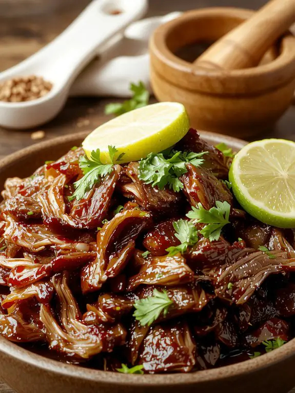 slow cooked seasoned beef