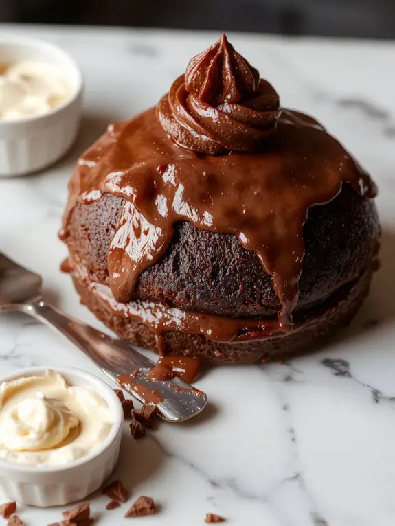 The Best Homemade Chocolate Buttercream Frosting Recipe 3 slowly add cream gradually