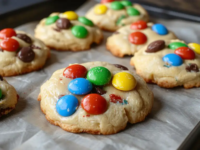The Best Homemade M&M Cookie Recipe 2 soft chocolate chip cookies h0bf4