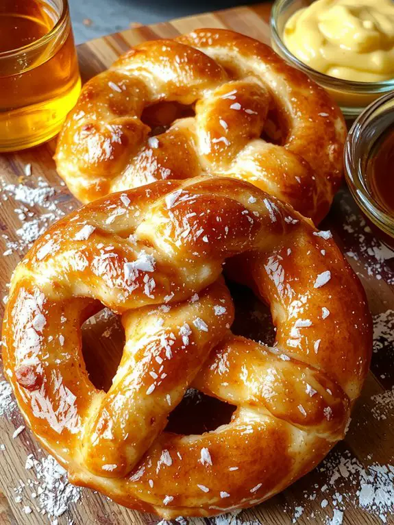 soft salty twisted dough