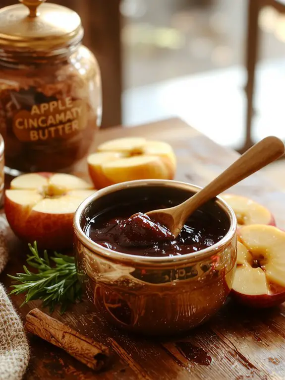 spiced slow cooked apples