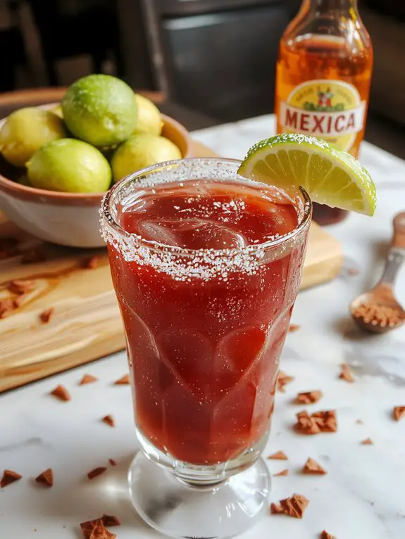 spicy mexican beer cocktail