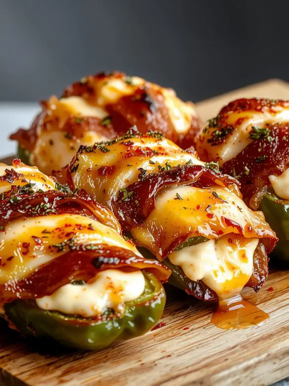 spicy stuffed jalapeno peppers
