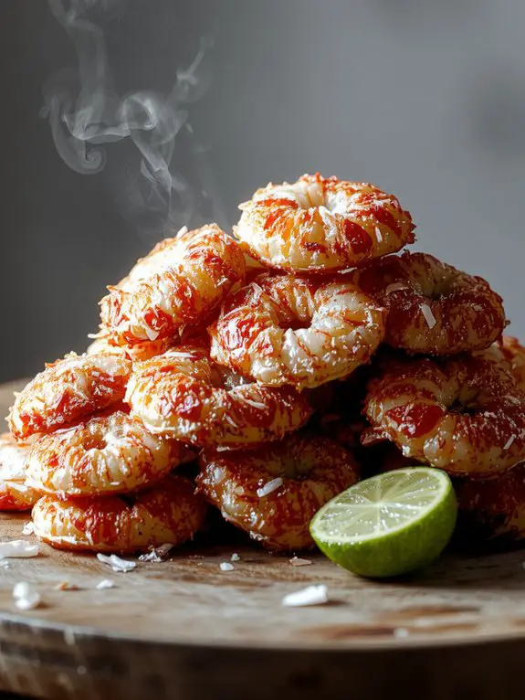 The Best Homemade Coconut Shrimp Recipe 3 sprinkle with lime