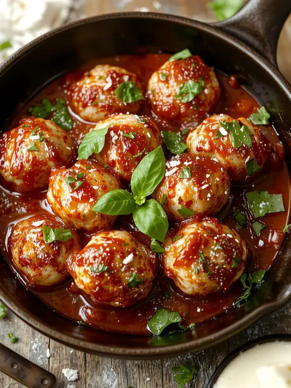 succulent savory turkey meatballs