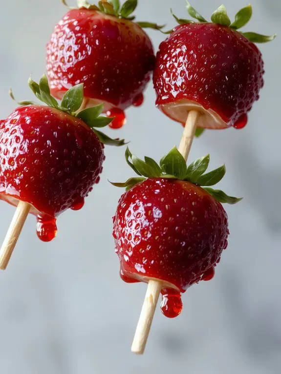sweet glazed fruit treat