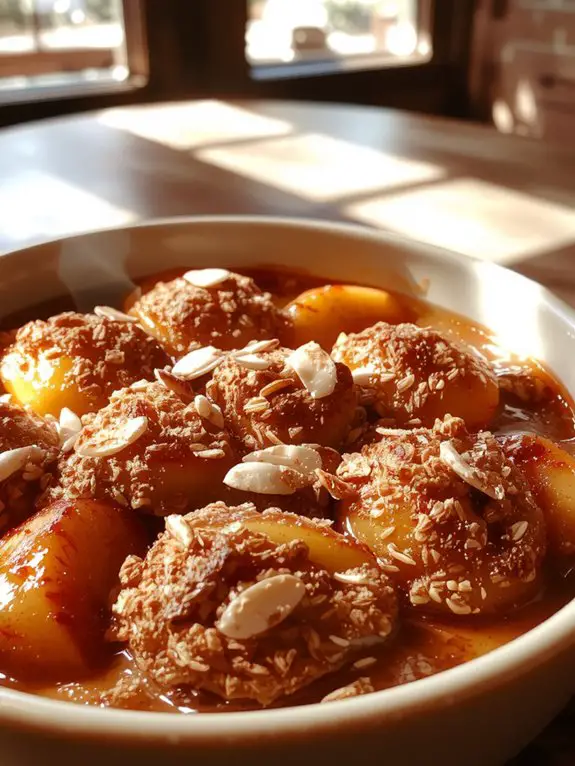 sweet peach dessert recipe