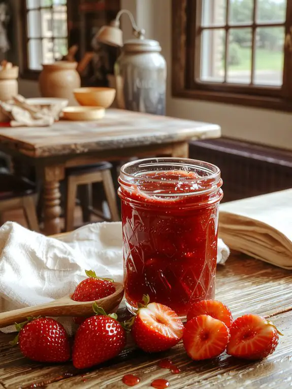 sweet strawberry preserves