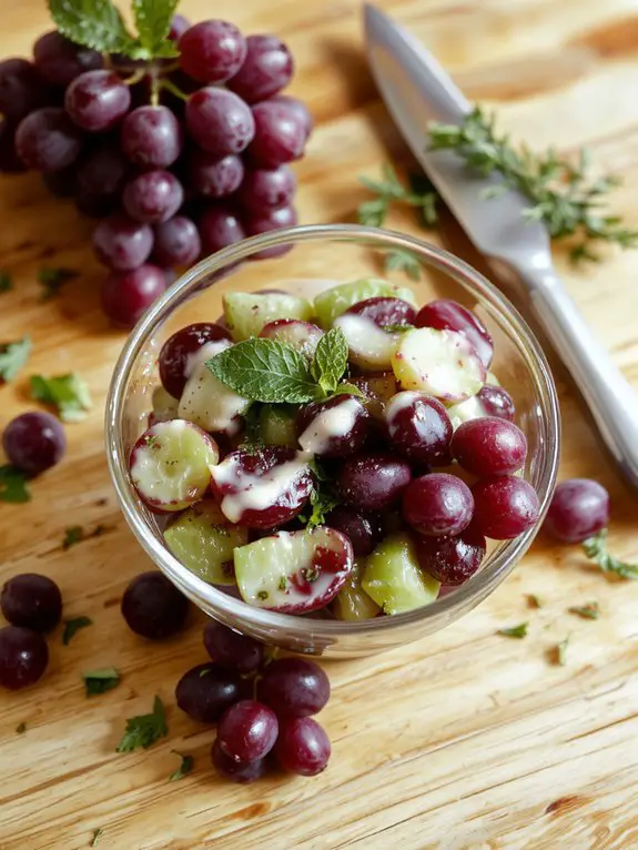 tangy sweet grape dish