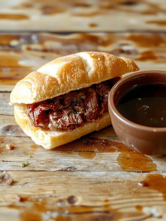 The Best Homemade French Dip Recipe 3 tender beef au jus