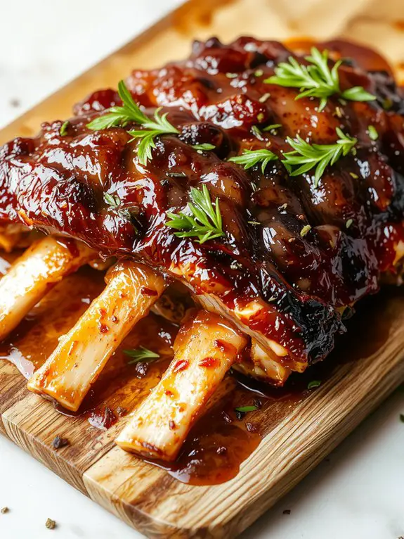 tender flavorful slow cooked ribs
