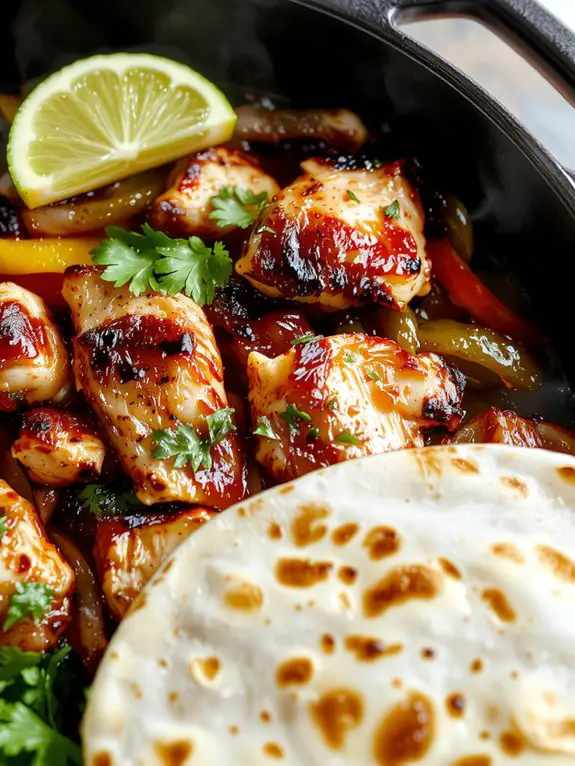 The Best Homemade Chicken Fajitas Recipe 3 warm tortillas before serving