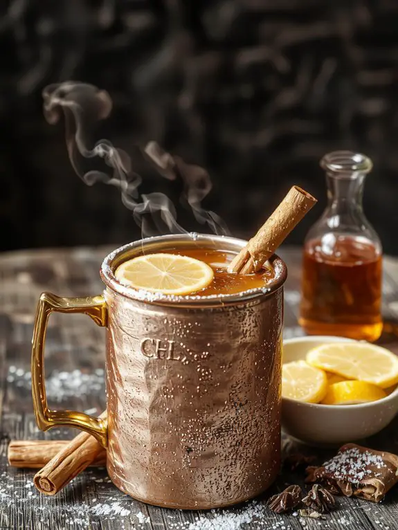 warm whiskey honey lemon