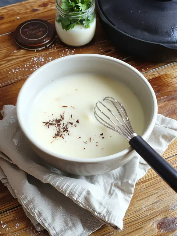 The Best Homemade White Gravy Recipe 3 whisk milk smooth continuously