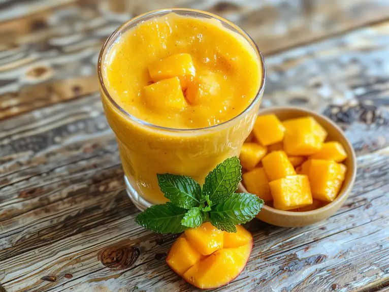 The Best Homemade Mango Smoothie Recipe 2 blend mango smoothie perfectly