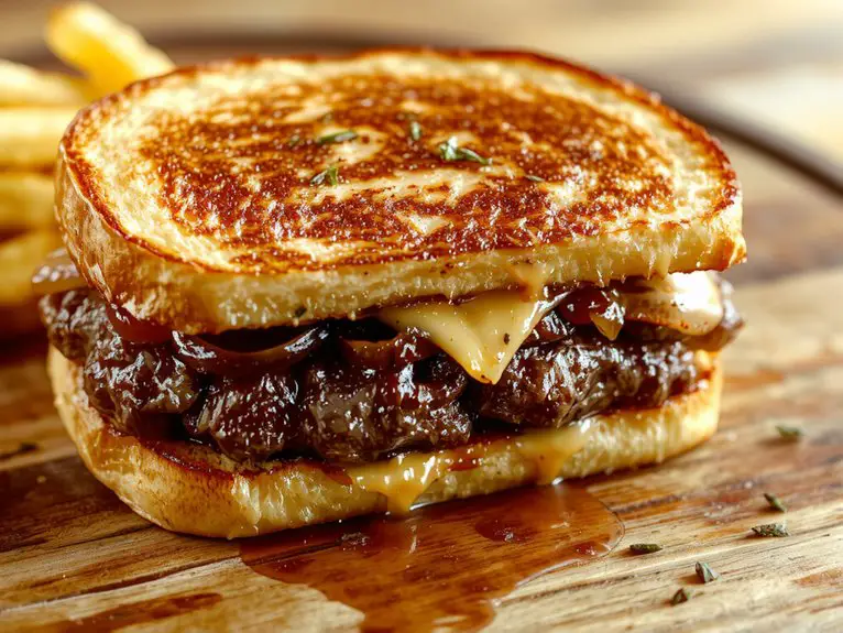 The Best Homemade Patty Melt Recipe 2 butter grill rest serve