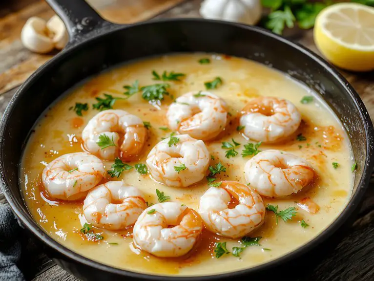 The Best Homemade Garlic Shrimp Recipe 2 butter herb finish shrimp