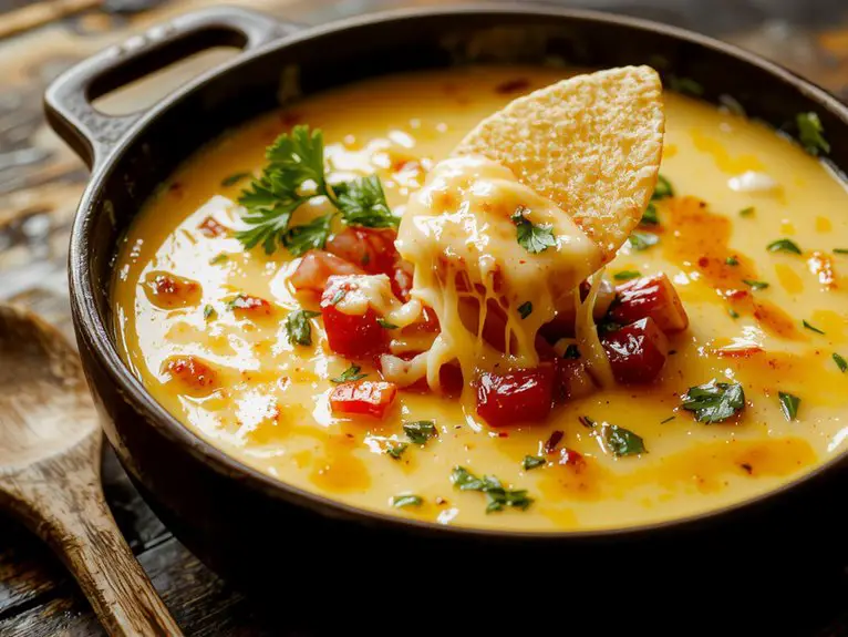 cheesy spicy flavorful dip