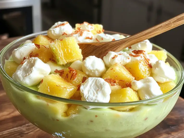 The Best Homemade Watergate Salad Recipe 2 chill to enhance flavors