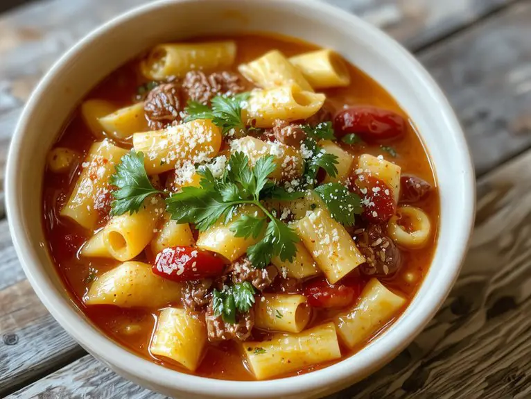 creamy cheesy taco pasta
