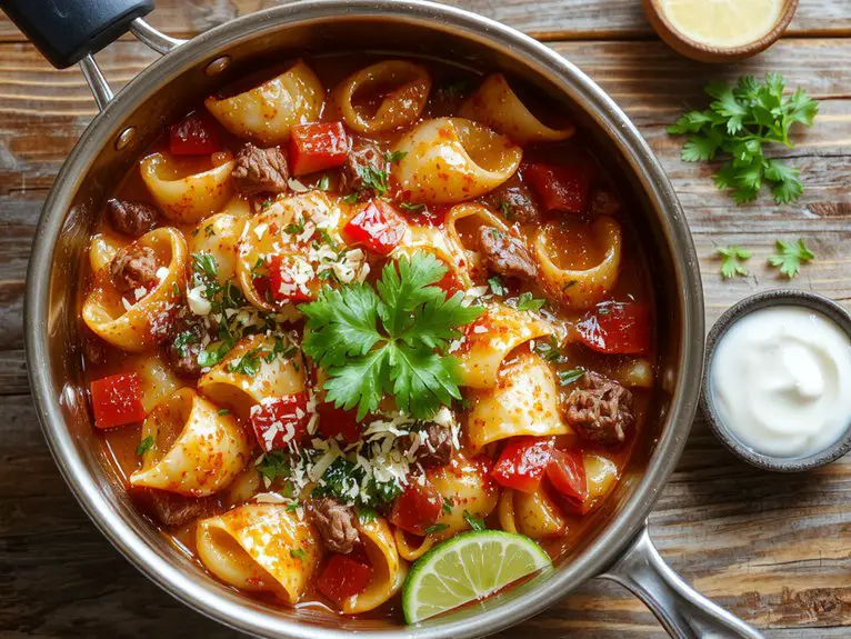 The Best Homemade Taco Pasta Recipe 2 creamy cheesy taco pasta