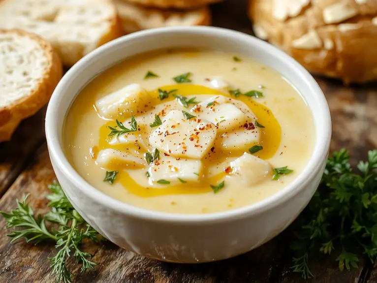 creamy comforting potato soup