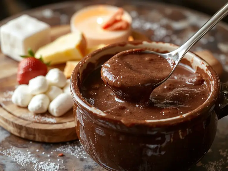 creamy melted chocolate indulgence
