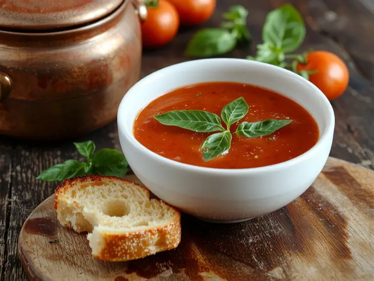 creamy tomato basil soup
