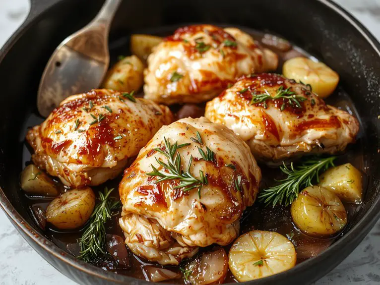 crispy juicy chicken thighs