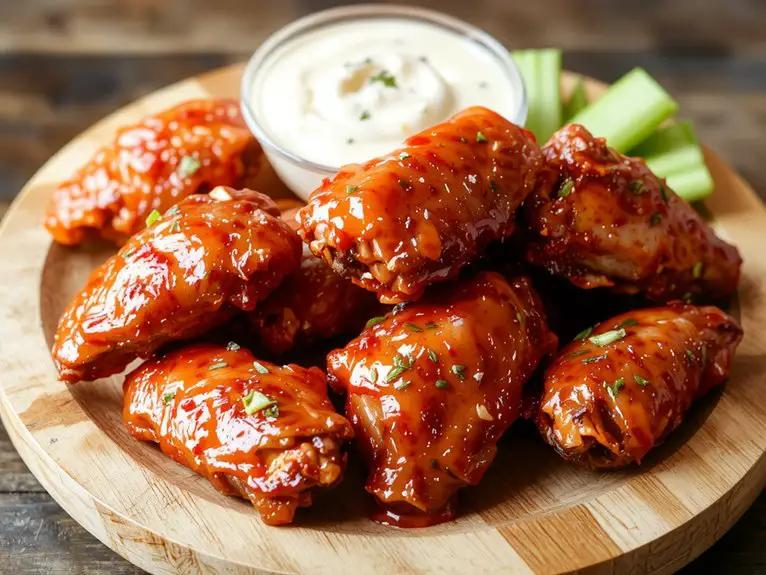 The Best Homemade Buffalo Wings Recipe 2 crispy sauce coated wings