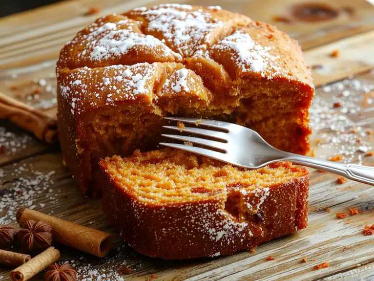 delicious autumn dessert creation
