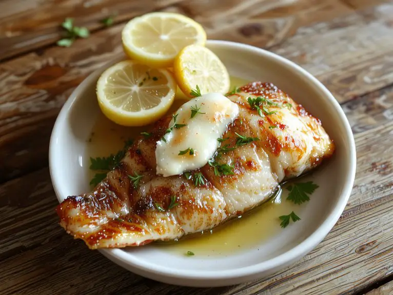 delicious flounder dish preparation