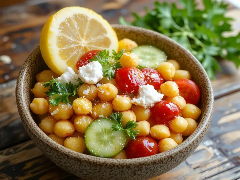 delicious hearty plant based salad