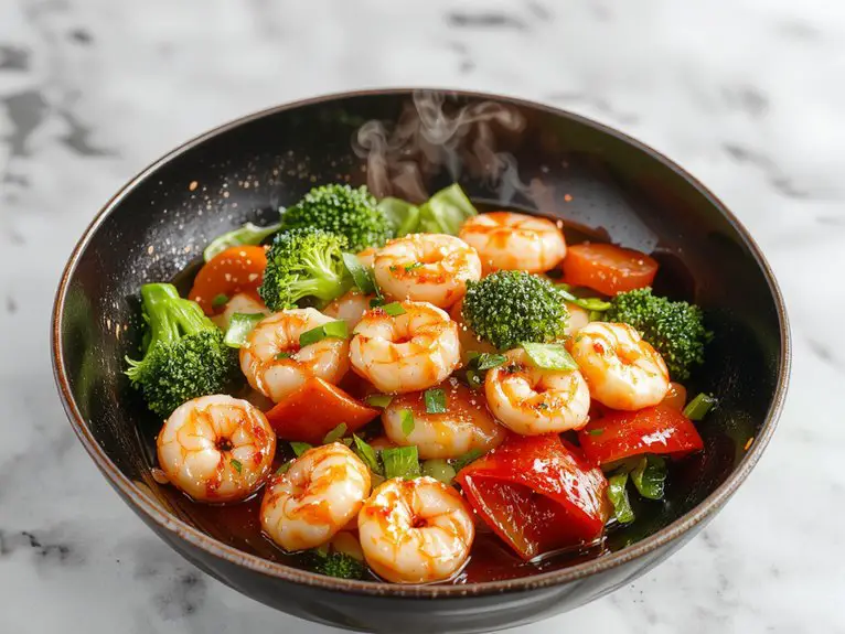 delicious seafood stir fry