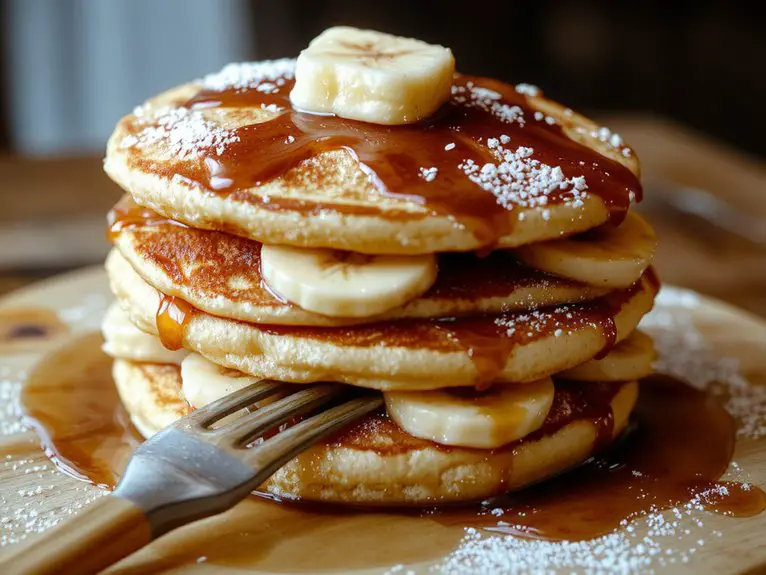 The Best Homemade Banana Pancakes Recipe 2 fluffy banana pancake perfection