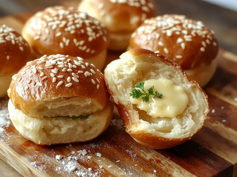 fluffy homemade burger buns